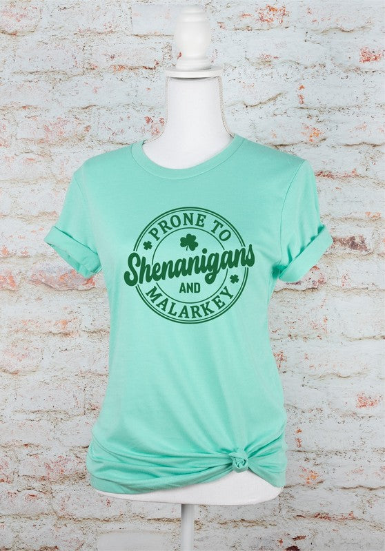 Prone to Shenanigans & Malarkey Graphic Tee