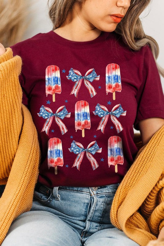 America Popsicle Graphic T Shirts