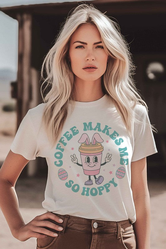 COFFEE MAKES ME SO HOPPY Graphic Tee